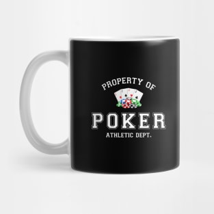 Property of Poker Athletic Depart. Mug